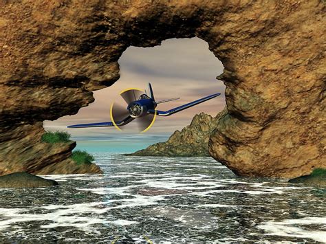 Dare Devil Pilot Digital Art By Michael Wimer Fine Art America