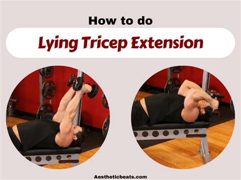 Lying Tricep Extension Triceps Exercise Aestheticbeats