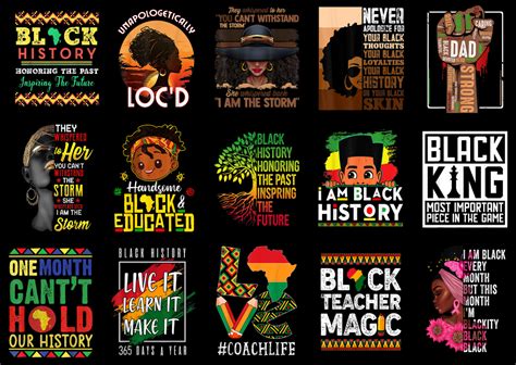 Black History Month Shirt Designs Bundle For Commercial Use Part