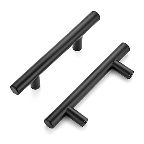 Snapklik.com : 20 Pack 5 Cabinet Pulls Matte Black Stainless Steel