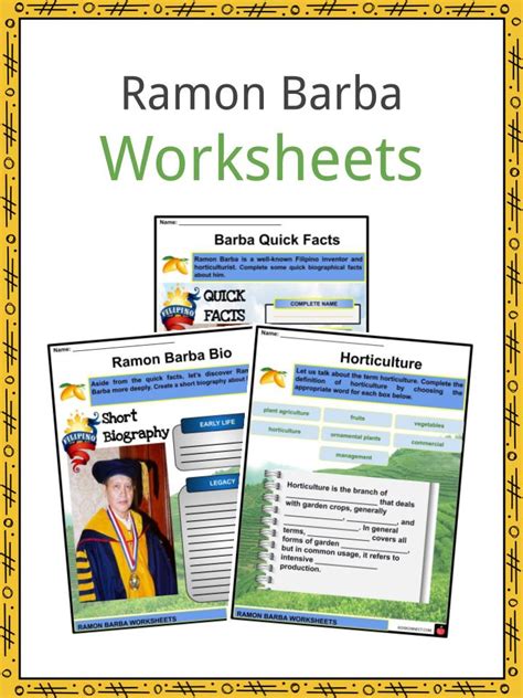 Ramon Barba Facts, Worksheets, Early Life & Career For Kids