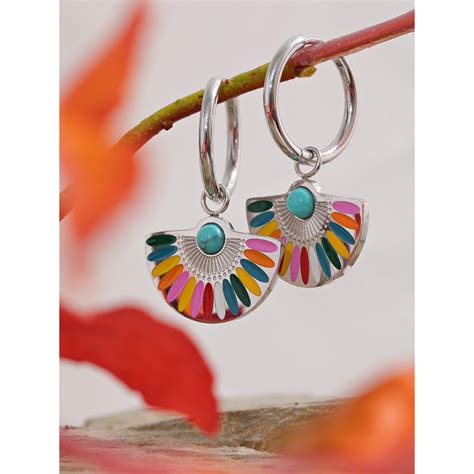 Boucles D Oreilles Color Es De Style Mexicain Bijoux