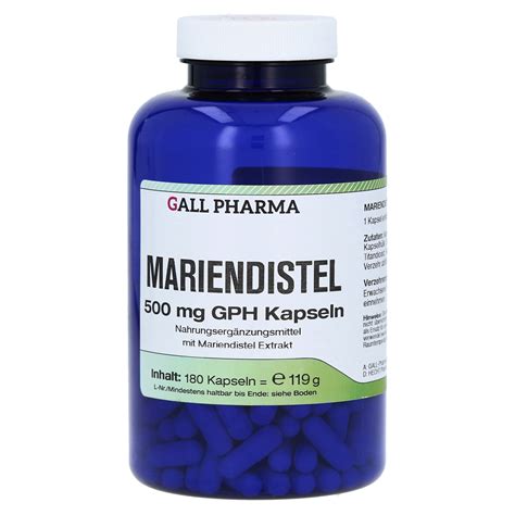 Mariendistel Mg Gph Kapseln St Ck Online Bestellen Medpex