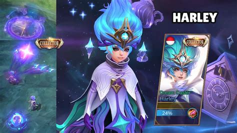 Harley Dream Caster Harley Collector Skin Gameplay Mobile Legends