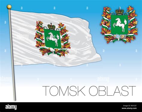 Flag of tomsk administrative district hi-res stock photography and ...