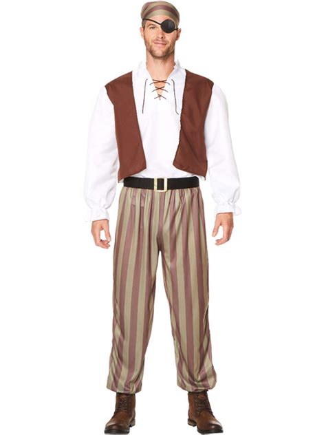 Seven Seas Ship Wrecked Pirate Men's Costume