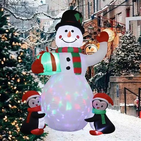 Mu Eco De Nieve Inflable De Navidad Con Luces LED Integradas Modelo