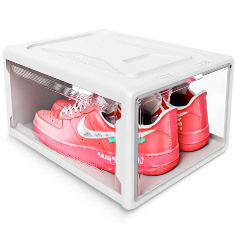 Urban Loft Premium Acrylic Shoe Boxes Stackable Clear Shoe Organizer