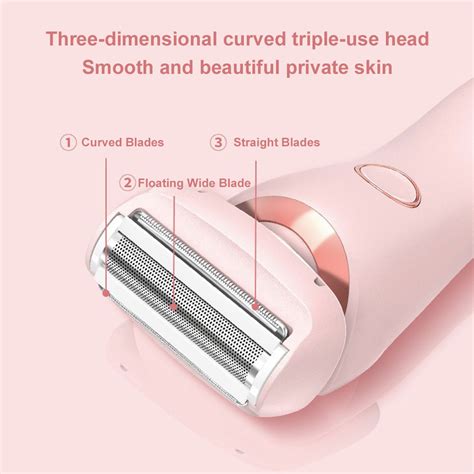 Waterproof Hair Groomer Bikini Trimmer For Women 2 In 1 For Pubic Legs Body Hair CrazyMallueb