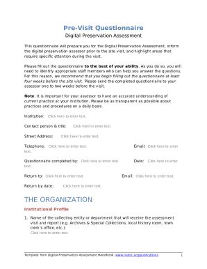 Our First Digital Preservation Assessment Blogs Doc Template Pdffiller