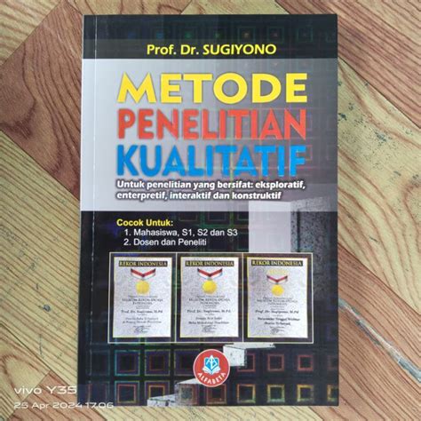 Jual Buku Metode Penelitian Kualitatif Prof Dr Sugiyono