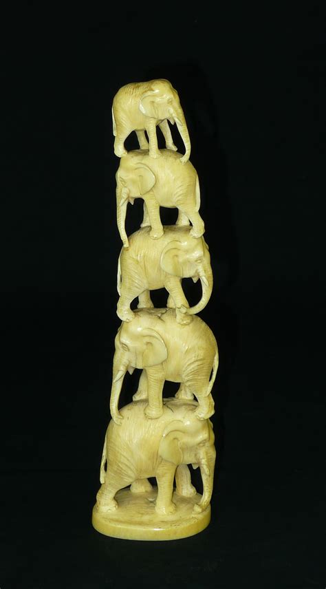 Antiques Atlas - Quality 19th C Japanese Ivory Elephant Carving