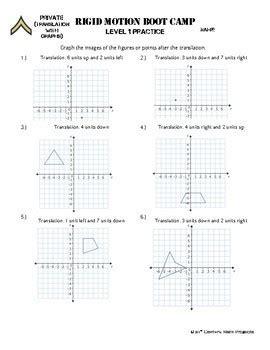 Rigid Motion Transformation Boot Camp Printable Digital Practice