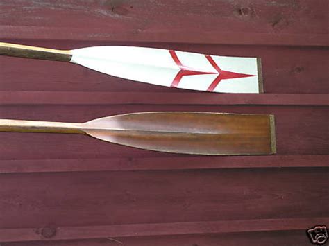 VINTAGE WOODEN SCULLING ROWING OARS | #41090247