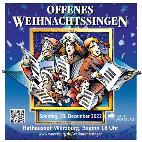 Offenes Weihnachtssingen 2022 am 4 Advent im Ehrenhof des Würzburger