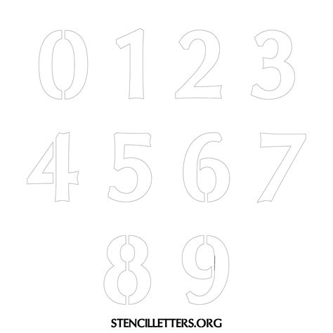 Free Printable Numbers Stencils Design Style 20 Elegant Stencil