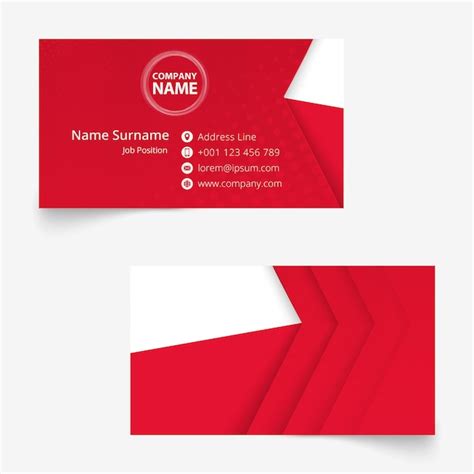 Premium Vector Poland Flag Business Card Standard Size X Mm