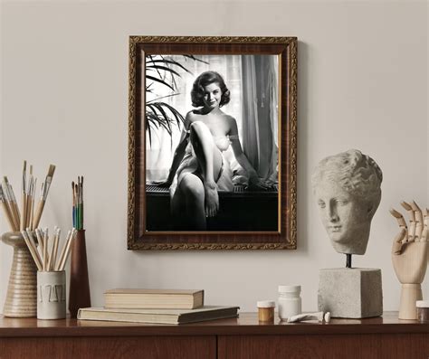 Nude Vintage Reprint Erotic Sexy Blonde Vintage Sexy Wall Decoration Sexy Topless Breasts