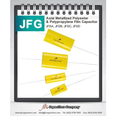 Jfgd Axial Metallized Polypropylene Film Capacitor Flat Oval Shape