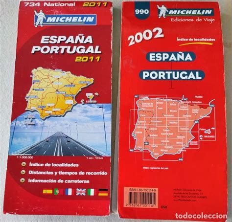 Lote Mapas De Carreteras Espa A Michelin Comprar Mapas