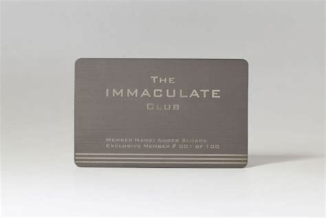 Pure Metal Cards Brushed Titanium Cards