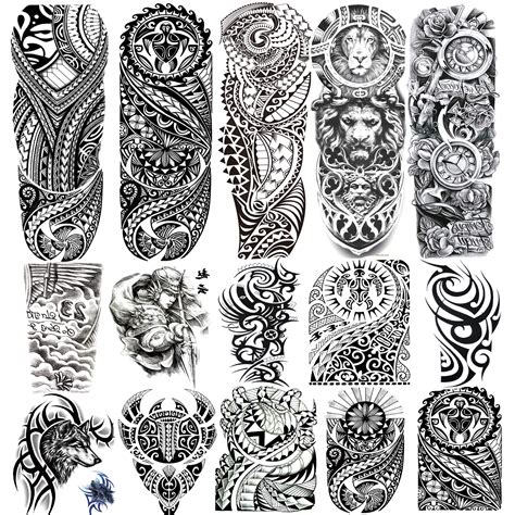 Buy Kotbs Sheets Tribal Totem Tempoary Tattoo Sleeves For Men Women