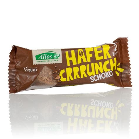 Bio Riegel Hafer Crrrunch Schoko Allos 50g kaufen Mühlenlädle Onlineshop