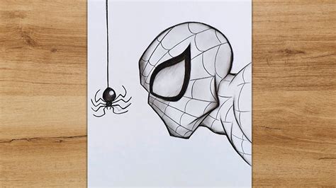 How to Draw Spiderman Miles Morales Step by Step for Beginners | Sketch ...