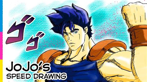 How To Draw Jonathan Joestar Jojos Bizarre Adventure 💪 Speed Drawing