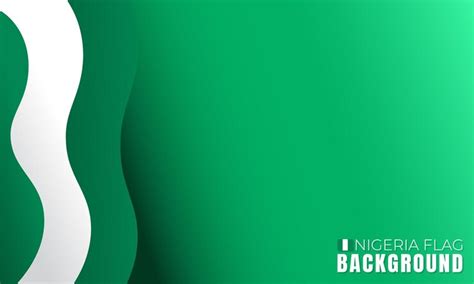 Premium Vector Nigerian Flag Background Gradient Background For