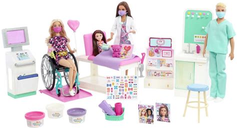 Barbie Care Facility playset with 4 dolls included - YouLoveIt.com