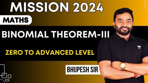 Mission Binomial Theorem One Shot For Jee Part