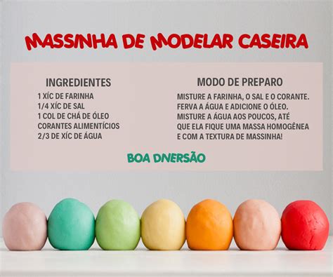 Receita De Massinha Modelar Caseira Retoedu