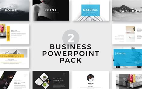 Point & Nature Minimal PowerPoint template - TemplateMonster