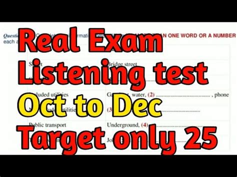 Difficult Ielts Listening Test 2022 Ielts Listening Test Oct To Dec