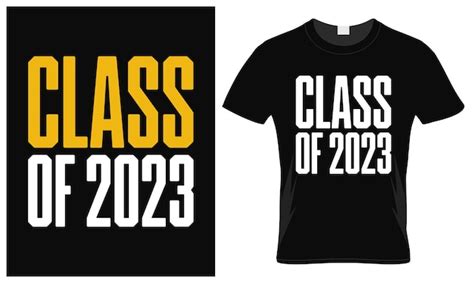 Premium Vector | Class of 2023 t-shirt desig