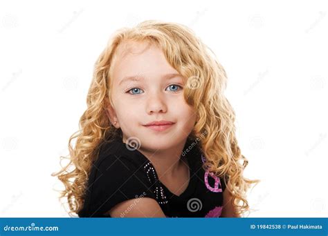 Beau Visage D Une Jeune Fille Photo Stock Image Du Beau Boucl