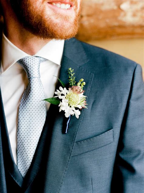 Groom With Wildflower Boutonniere