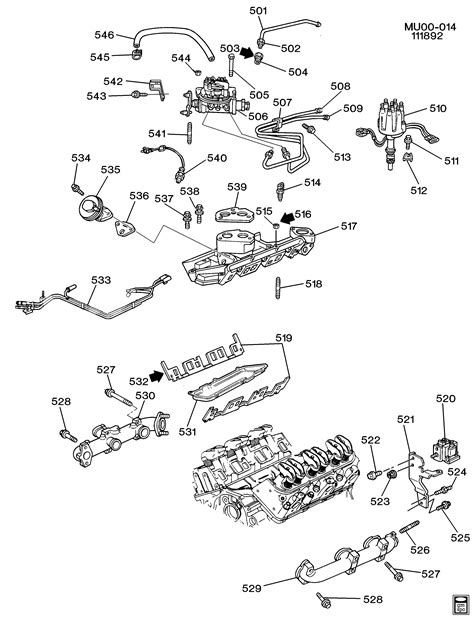 Pontiac Trans Sport U Engine Asm L V Part Manifolds Related