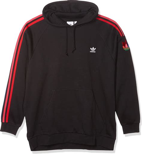 Adidas Originals Mens 3d Trefoil 3 Stripe Sweat Hoodie Uk