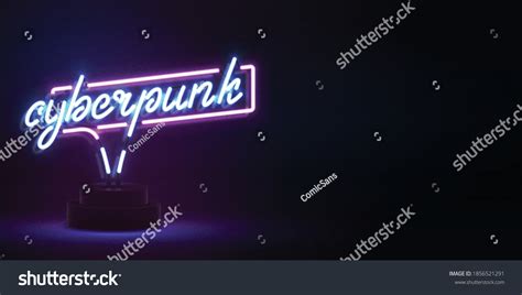 Vector Realistic Isolated Neon Sign Cyberpunk Stock Vector (Royalty Free) 1856521291 | Shutterstock