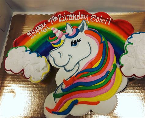 Rainbow Unicorn Pull Apart Cupcakes Unicorn Cupcakes Cake Cupcake Cakes Pull Apart Cupcakes