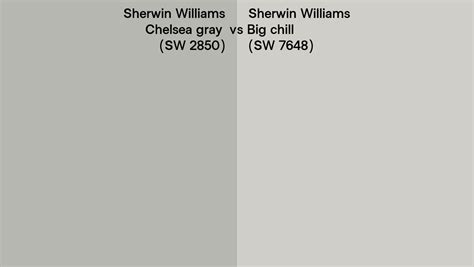 Sherwin Williams Chelsea Gray Vs Big Chill Side By Side Comparison