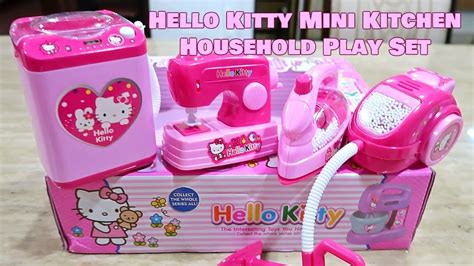 Kitchen Toys Hello Kitty Kitchen Play Set Miniature Toy Preschool Girl ...