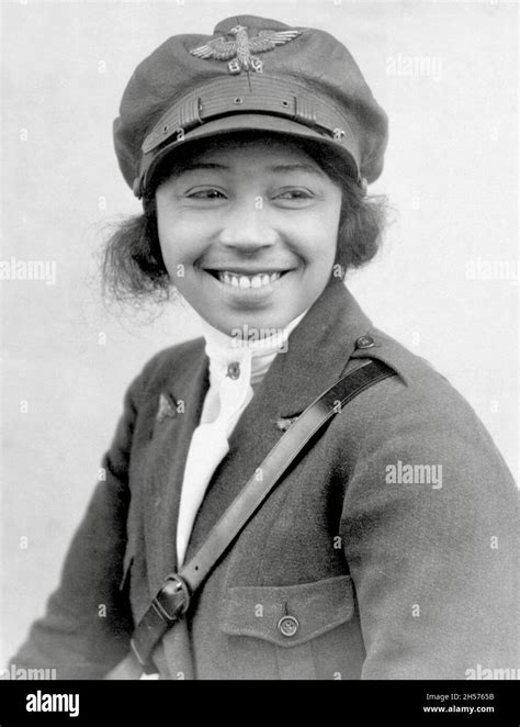 Bessie Coleman American Aviator Stock Photo Alamy