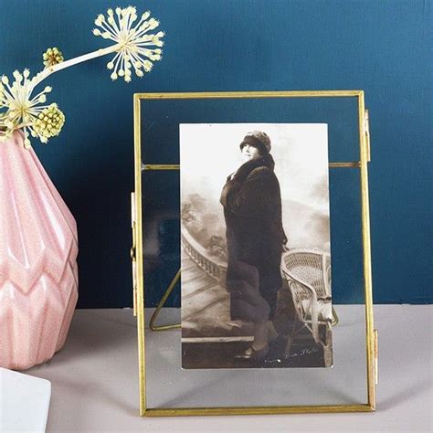 Brass Glass Photo Frame Glass Photo Frames Frame Picture Hanging