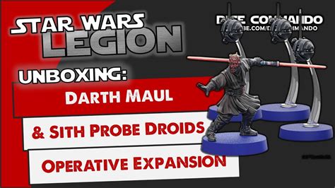 Star Wars Legion Unboxing Darth Maul Operative Expansion YouTube