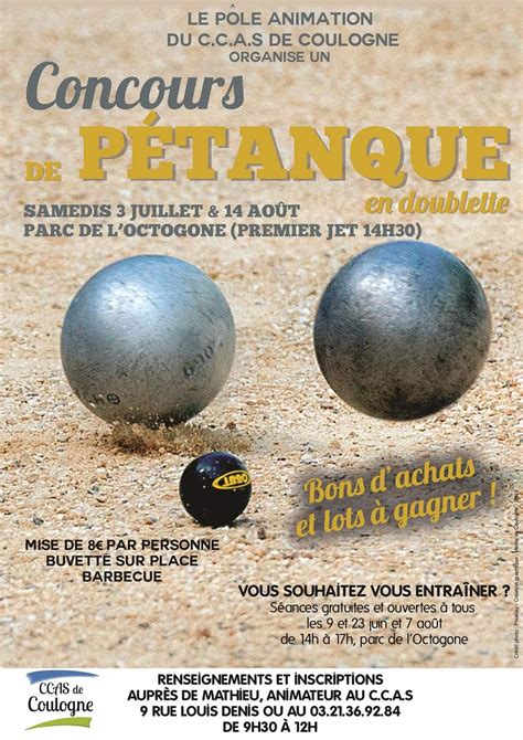 Concours De P Tanque Ouvert Tous Coulogne Juillet Doublette