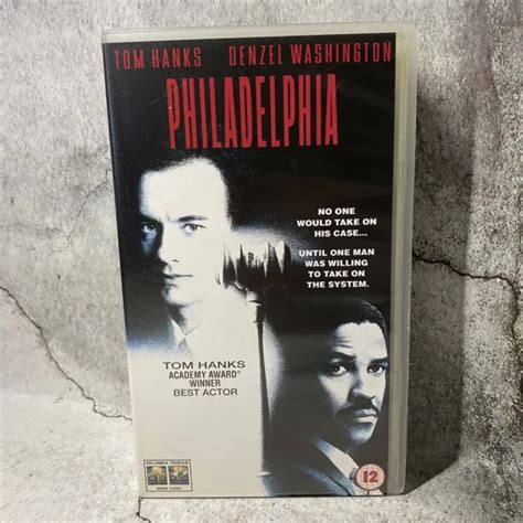 PHILADELPHIA VHS VIDEO Tape Denzel Washington Tom Hanks 3 99 PicClick UK