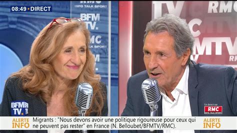 Nicole Belloubet Face Jean Jacques Bourdin En Direct